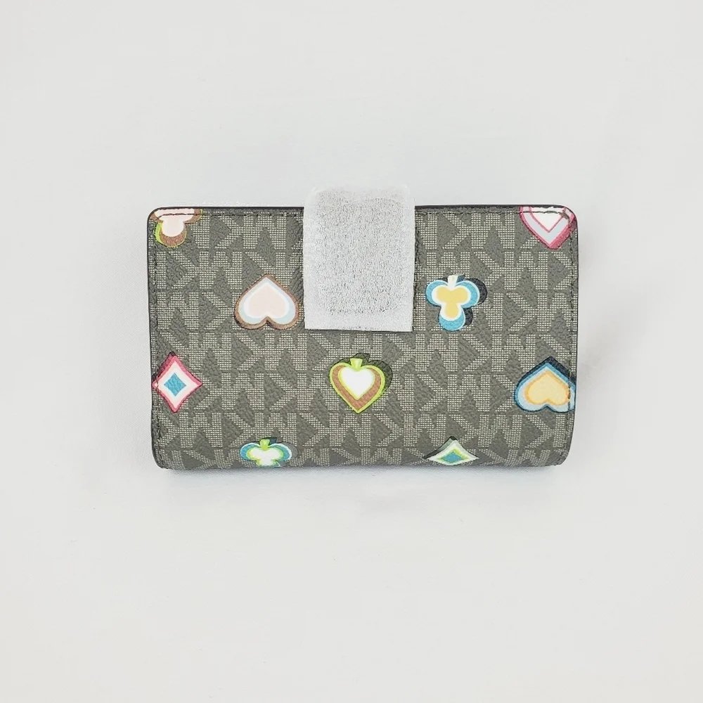 Michael Kors Jet Set Medium Printed Signature Logo Wallet